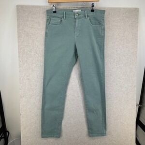 LOFT Modern Skinny Crop Jeans Mint Green Womens Size 29 / 8